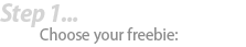 Step 1 - Choose your freebie